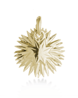 Gold Vermeil Sunflower Silver Charm