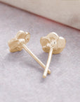 Forget-Me-Not Tiny Gold Vermeil Stud Earrings