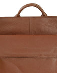 Camel Soft Leather Flap Pocket Backpack Brix and Bailey Ethical Bag Brand