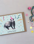 Birthday Badger Card