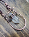 Quartz Pendant – Copper Boho Necklace | Handmade by Blackbird & Sage