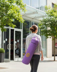 Yoga Mat Duffel Bag with Embroidered OM Design