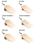 Rectangular Balance Board With Exercise Roll - Side Logo