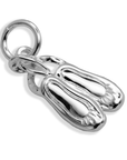 Ballet Shoe Silver Charm