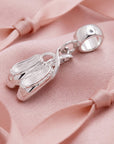 Ballet Shoe Silver Charm