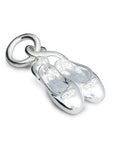 Ballet Shoe Silver Charm