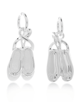 Ballet Shoe Silver Charm