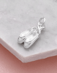 Ballet Shoe Silver Charm