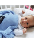 Scandinavian All Season Bamboo & Cotton Baby Blanket - Super Soft, Hypoallergenic, OEKO-TEX Certified (80x100cm) by Lullalove UK at brixbailey.com