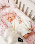 Ultra-Soft Baby Bamboo & Cotton Blanket - Hypoallergenic, All-Season Comfort by Lullalove UK at brixbailey.com