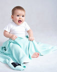 Scandinavian All-Season Bamboo & Cotton Baby Blanket - Soft, Hypoallergenic, Eco-Friendly by Lullalove UK at brixbailey.com