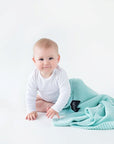 Scandinavian Style All Season Baby Blanket - Soft Bamboo & Cotton Blend - Hypoallergenic & UV Resistant by Lullalove UK at brixbailey.com