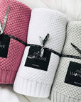 Scandinavian Style All Season Bamboo & Cotton Baby Blanket - Hypoallergenic, Soft & Eco-Friendly by Lullalove UK at brixbailey.com