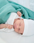 Scandinavian Style All Season Bamboo & Cotton Baby Blanket - Soft, Hypoallergenic & Eco-Friendly by Lullalove UK at brixbailey.com
