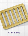 Natural Bamboo Soap Rack (Grill Style)