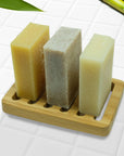Natural Bamboo Soap Rack (Grill Style)