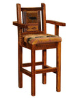 Barnwood Upholstered Barstools