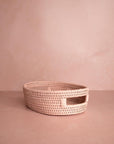 Cotswolds Oval Rattan Basket Pink - Set of 2