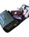 Bauble Handmade High Shine Leather Handbag - Black