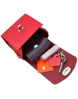 Bauble Handmade Leather Handbag - Love Hearts - Pillar Box Red