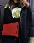 Classic Red Chain Shoulder Bag