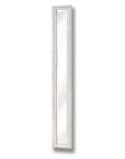 Vintage Antique White Narrow Wall Mirror | Classic Elegance