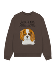 Oversized & Overruled: Eco-Luxe Sweatshirt with Cavalier Queen Energy