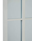 Large Arched White Floor Mirror