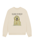 Golden Retriever Vibes: Sustainable Women's Oversized Sweatshirt
