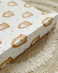Anti-Roll Wedge Baby Changing Mat - Bru Bear Print
