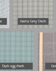 Harris Grey Check Pet Blanket | Reversible Sherpa Fleece | Handmade Luxury Dog Throw | Customisable UK