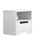 Classic White Bedside Table for Children