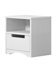 Classic White Bedside Table for Children