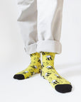 Save the Bees Bamboo Socks in Yellow