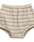 Beige Stripe Cotton Top and Bloomer Set for Kids