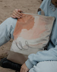 Handmade Abstract Beige Backpack – Lightweight & Comfortable by Muni at www.brixbailey.com