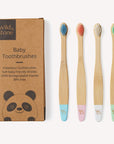 Baby Bamboo Toothbrush - 4 Pack - Extra Soft Bristles