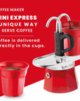 Bialetti Mini Express 'R' Double Serve (2 Cups & 2 Cup Coffee Maker)