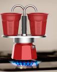 Bialetti Mini Express 'R' Double Serve (2 Cups & 2 Cup Coffee Maker)