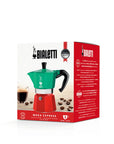 Bialetti Moka Express Tricolore Italia Stovetop Coffee Maker