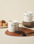 Big Eyes Handmade Ceramic Coffee Mug - Unique, Cute, and Funny-0
