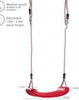 Deluxe Plastic Swing Seat - Versatile Hanging Options