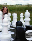 Giant Chess Pieces for Lawn Games - Weatherproof - 2 BOXES