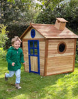 Redwood Lodge Wooden Playhouse – Pre-Painted Fir