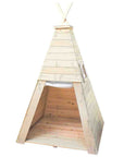 Wooden Teepee Playhouse With Floor – Indoor & Outdoor