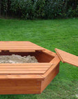1.5m Diameter Hexagonal Wooden Sandpit