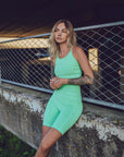 Essential Green Biker Shorts for Women