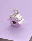 Bird House Silver Charm
