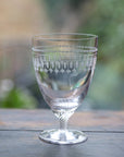 Crystal Bistro Glasses with Ovals Design