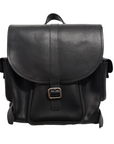Men's Leather Tannery Backpack - Black